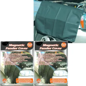 2 Heavy Duty Magnetic Fender Cover 32 x 24 Car Truck Mechanic Work Mat Protector