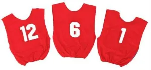 Adult Numbered Scrimmage Vests - Red
