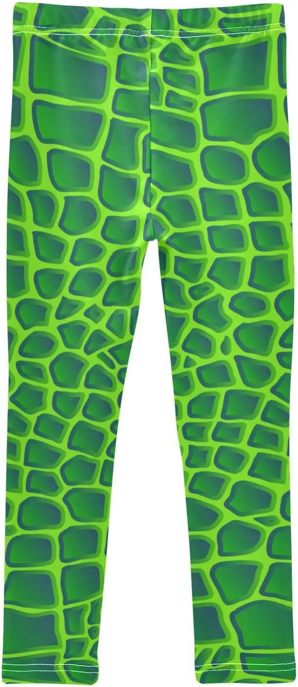 Aflyko Girls' Leggings Kids Workout Pants Dance Tights Ankle Length 4-10T
