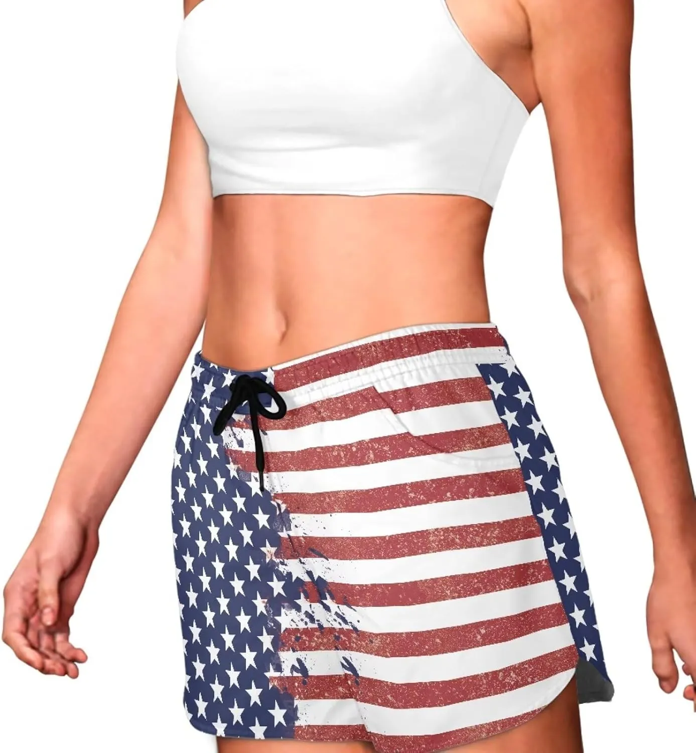 AFPANQZ Women Casual Shorts with Pockets Flat Front Hot Pants Running Yoga Breechcloth