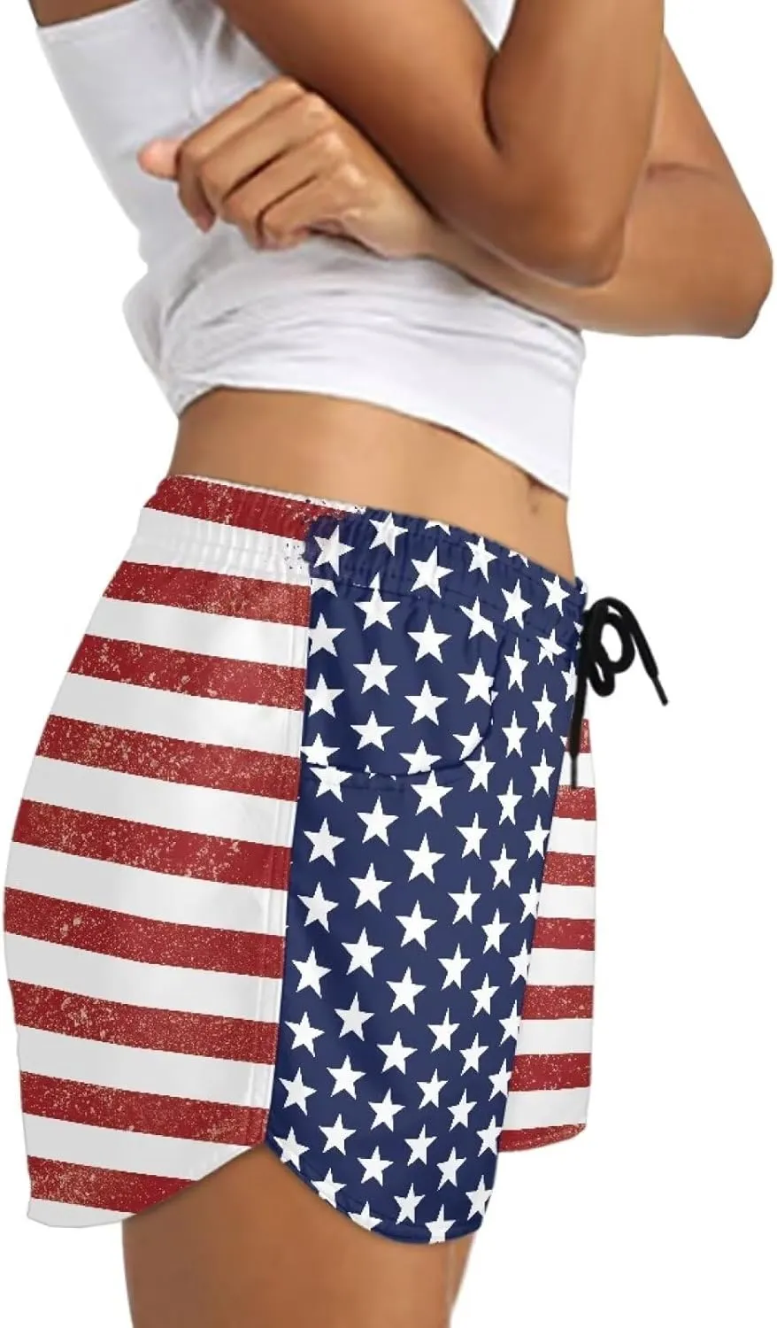 AFPANQZ Women Casual Shorts with Pockets Flat Front Hot Pants Running Yoga Breechcloth