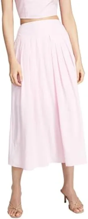 and Now This Women's Pleated Midi Skirt
