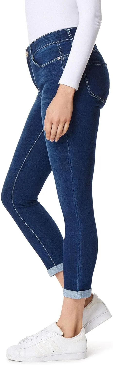 Angels Forever Young Women's Jeanie Lift Convertible Skinny High Rise Jeans (Available in Plus Size)