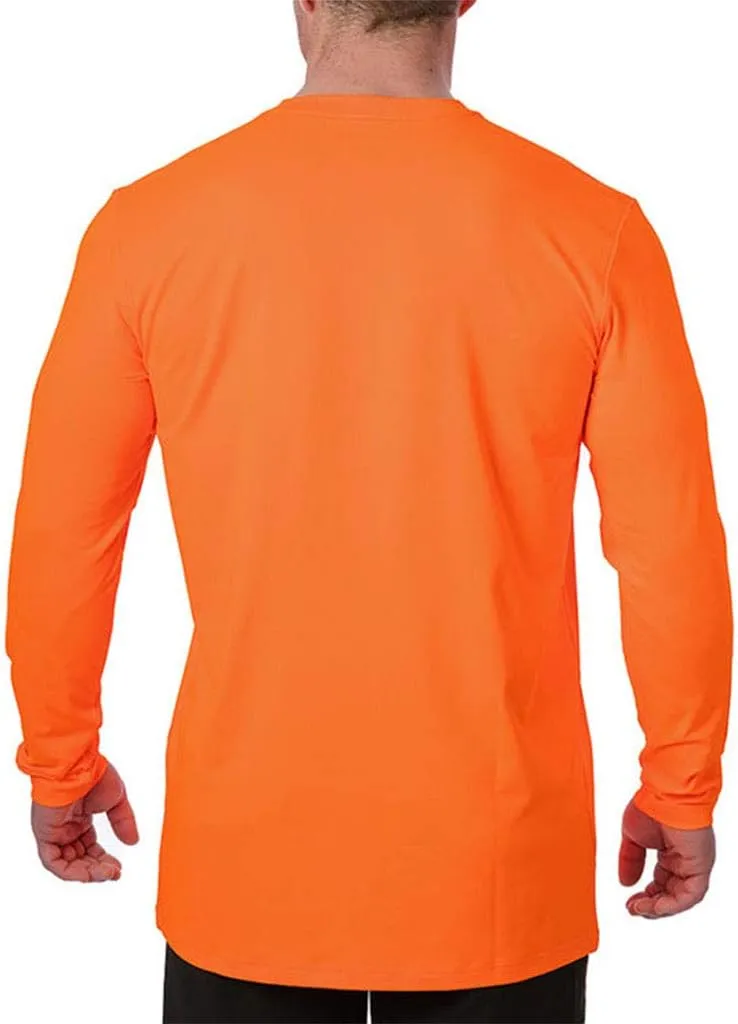 Arctic Cool Mens Crew Neck Instant Cooling Pocket Workwear Moisture Wicking Performance UPF 50  Long Sleeve Shirt