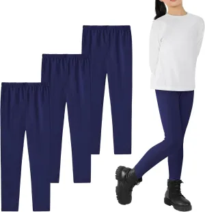 Auranso Toddler Girls Leggings Basic Full Length Cotton Tights Pants 2-14 Years