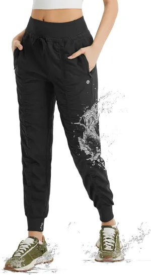 baleaf Women's Joggers with Zip Pockets Hiking Pants Lightweight Quick Dry Water Resistant Track Pants