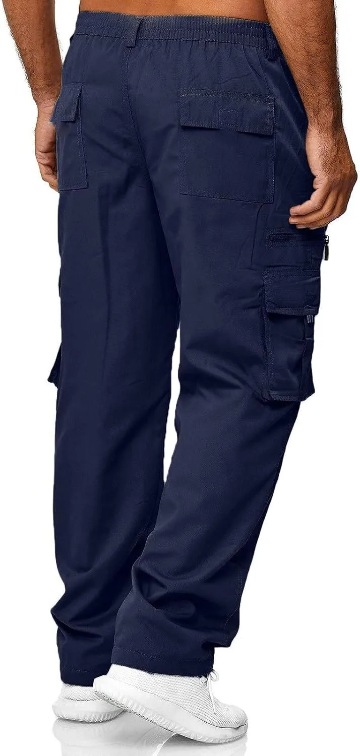 Big and Tall Sweatpants for Men Pant Men Pants Hiking Athletic Mens Cargo Pants Outdoor Hiking Trouser Multi Pockets