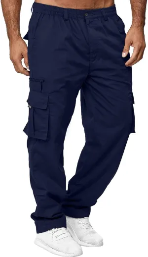 Big and Tall Sweatpants for Men Pant Men Pants Hiking Athletic Mens Cargo Pants Outdoor Hiking Trouser Multi Pockets