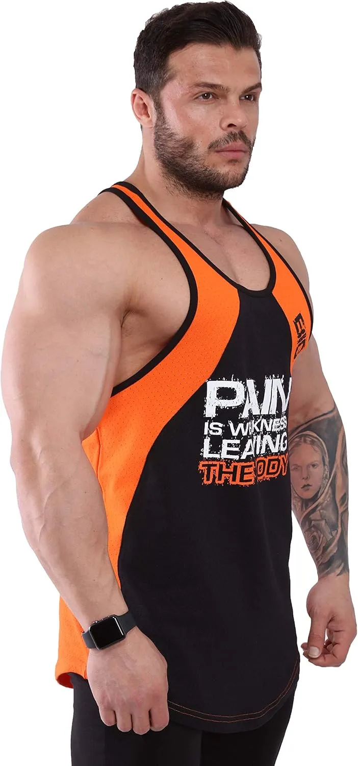 BIG SAM SPORTSWEAR COMPANY Men's Gym Tank Top Bodybuilding, Fitness Workout Y-Back Sleeveless Muscle Cotton T-Shirt