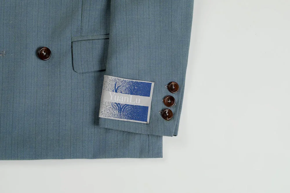 Blue Plaid Boys Formal Blazer, School Jacket