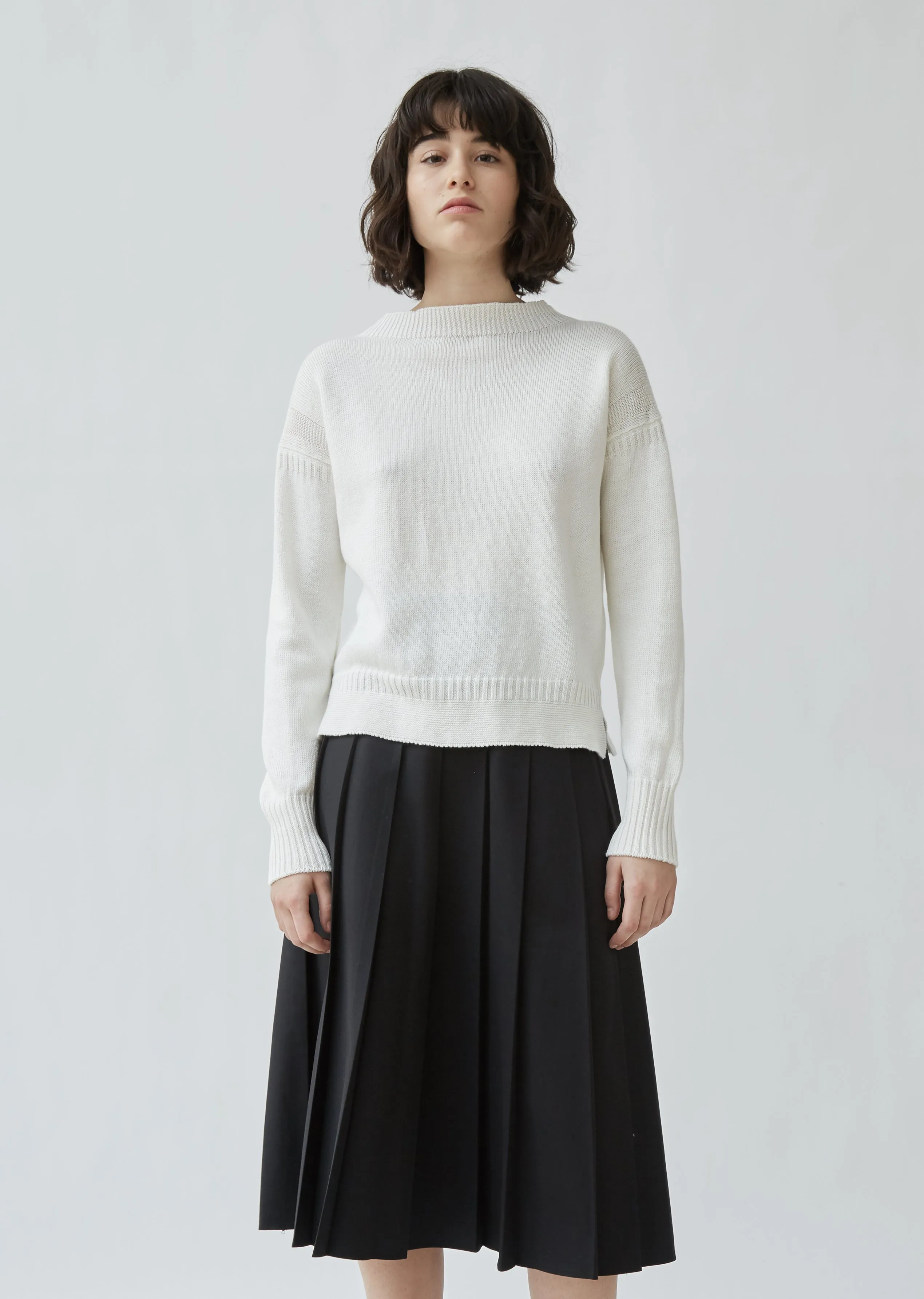 Boatneck Cotton Linen Guernsey