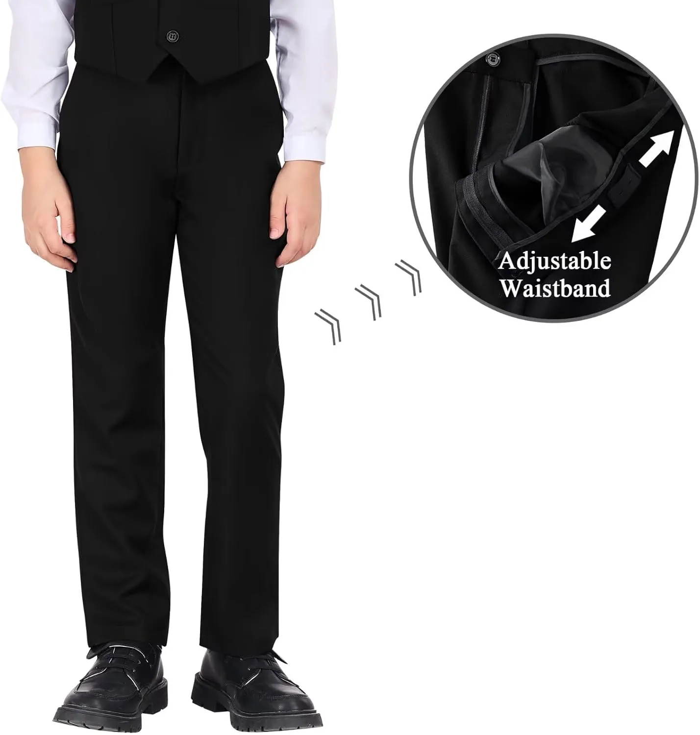 Boys Formal Suit Set Kids 5 Piece Suit Jacket Pants Set with Dress Shirt and Tie Prom Wedding Tuxedo Suits
