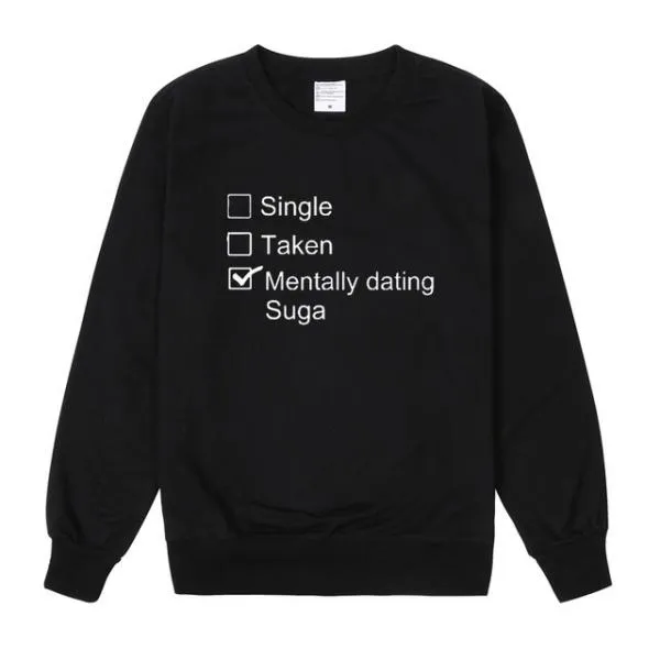 BTS Sweatshirt - BTS "Mentally Dating Suga" Sweatshirt
