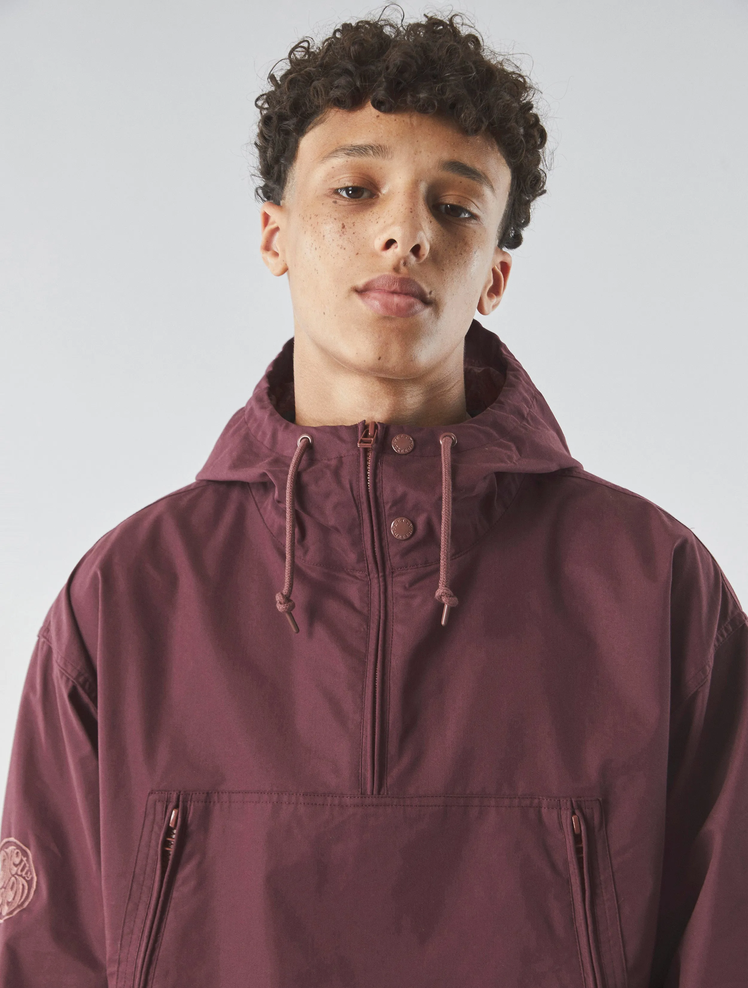 Burgundy Lewis Overhead Jacket