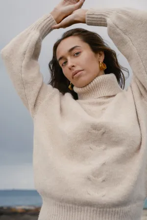 Cable Knit Jumper - Oat
