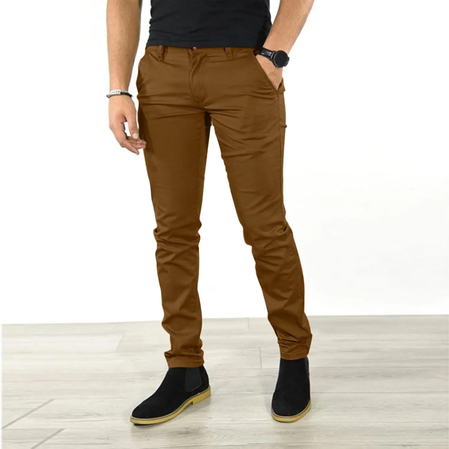 Cargo Pants for Men Joggers Casual Dress Pants for Men 2023 Cargo Pants for Men Solid Casual Multiple Pockets Outdoor