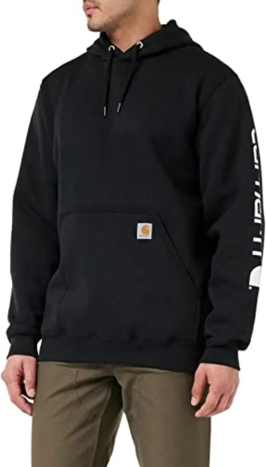 Carhartt Men's K288 Loose Fit Midweight Logo Sleeve Graphic Sweatshirt