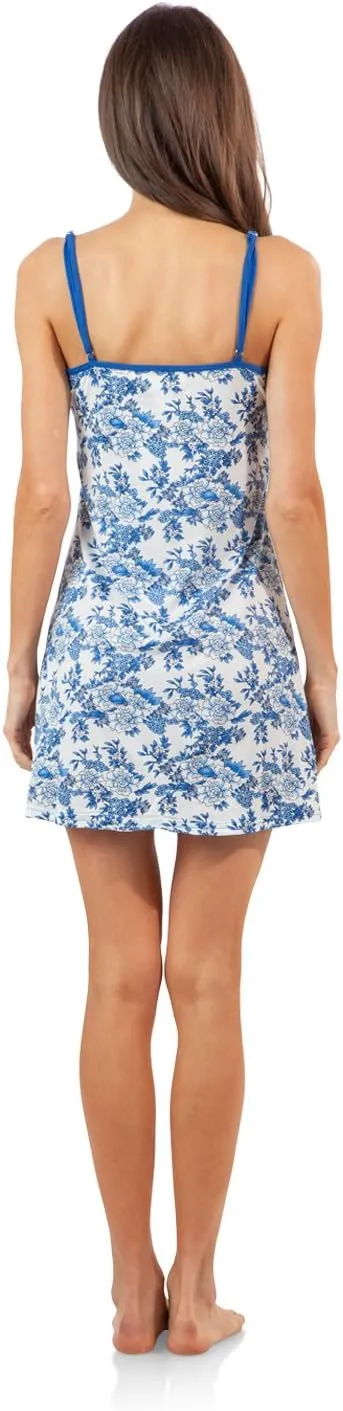 Casual Nights Women's Sleepwear Lace Trim Slip Nightie Chemises