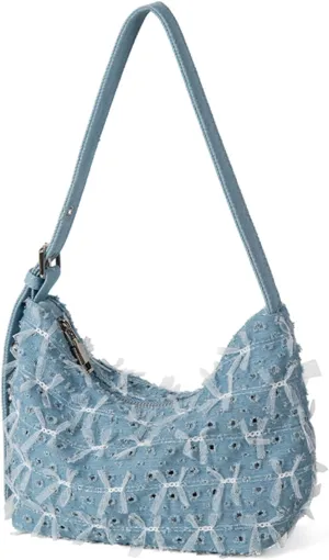 Denim Purse Purses for Women Denim Handbag Hobo Shoulder Bag