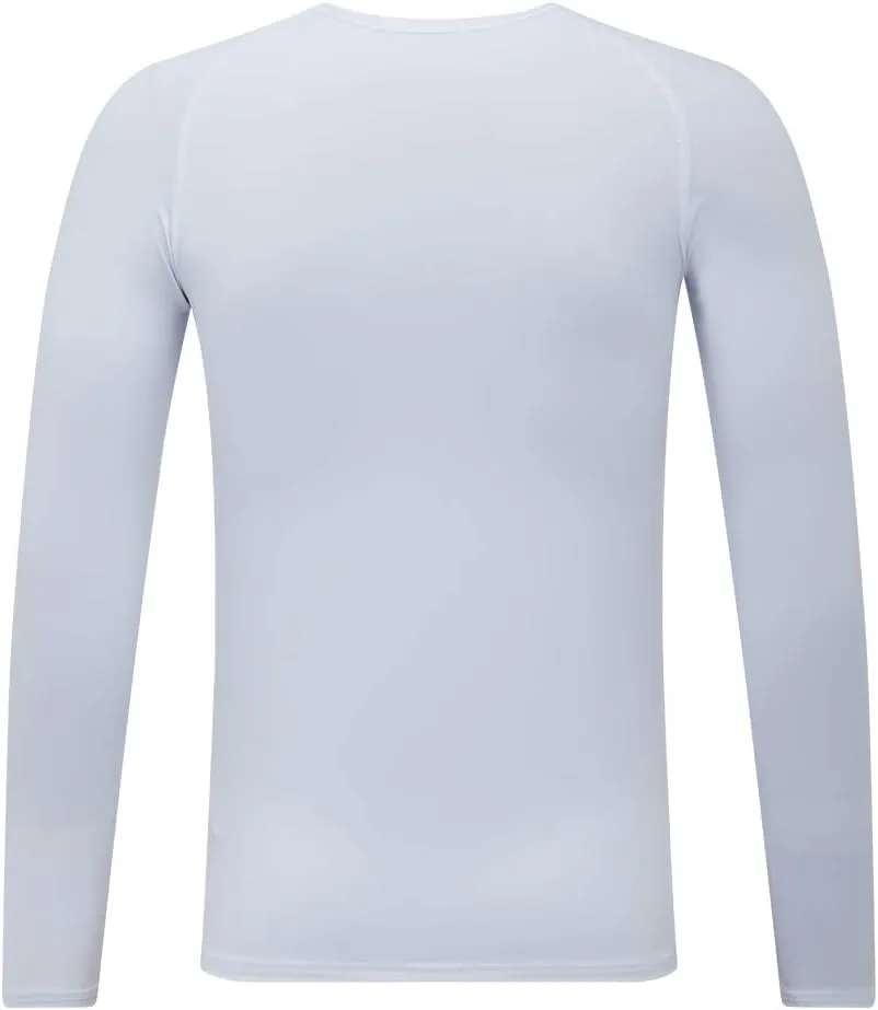 DEVOROPA Youth Boys Compression Shirt Long Sleeve Football Baseball Undershirt Quick Dry Kids Sports Baselayer Crewneck