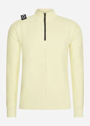 Dfp funnel neck zip top - mellow yellow