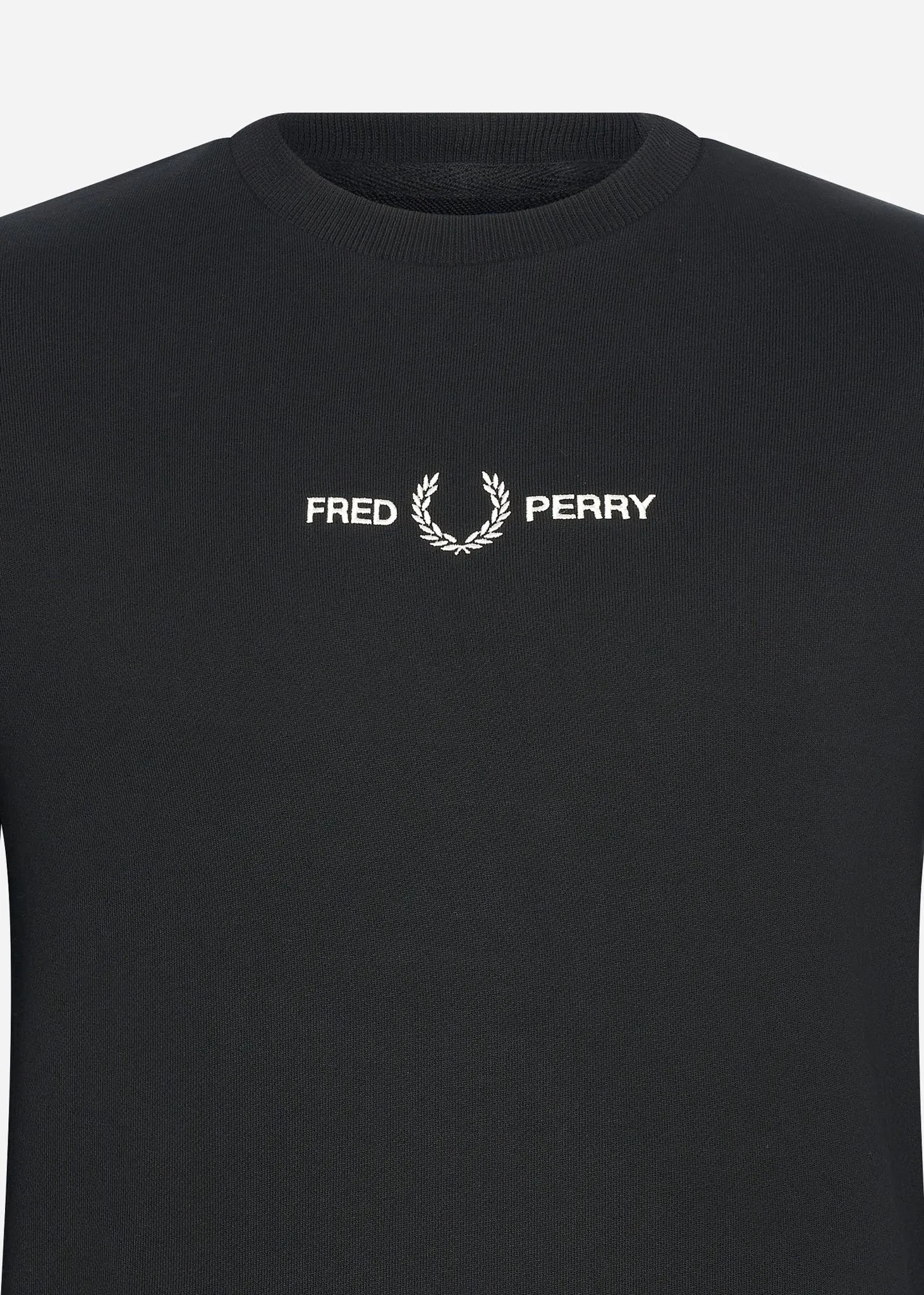 Embroidered sweatshirt - black