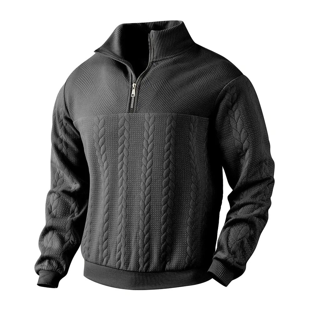 Ethan - Premium Sweatshirt with Quarter-Zip