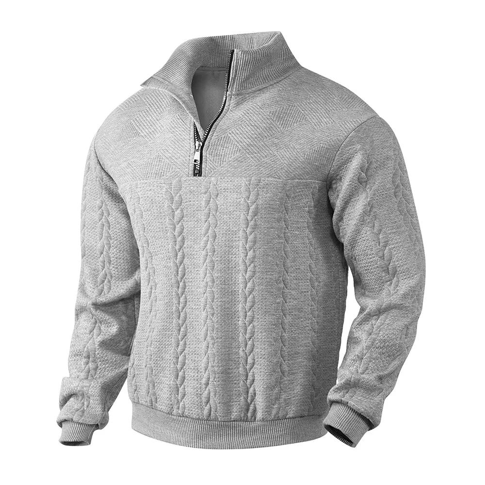 Ethan - Premium Sweatshirt with Quarter-Zip