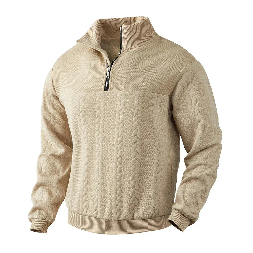 Ethan - Premium Sweatshirt with Quarter-Zip