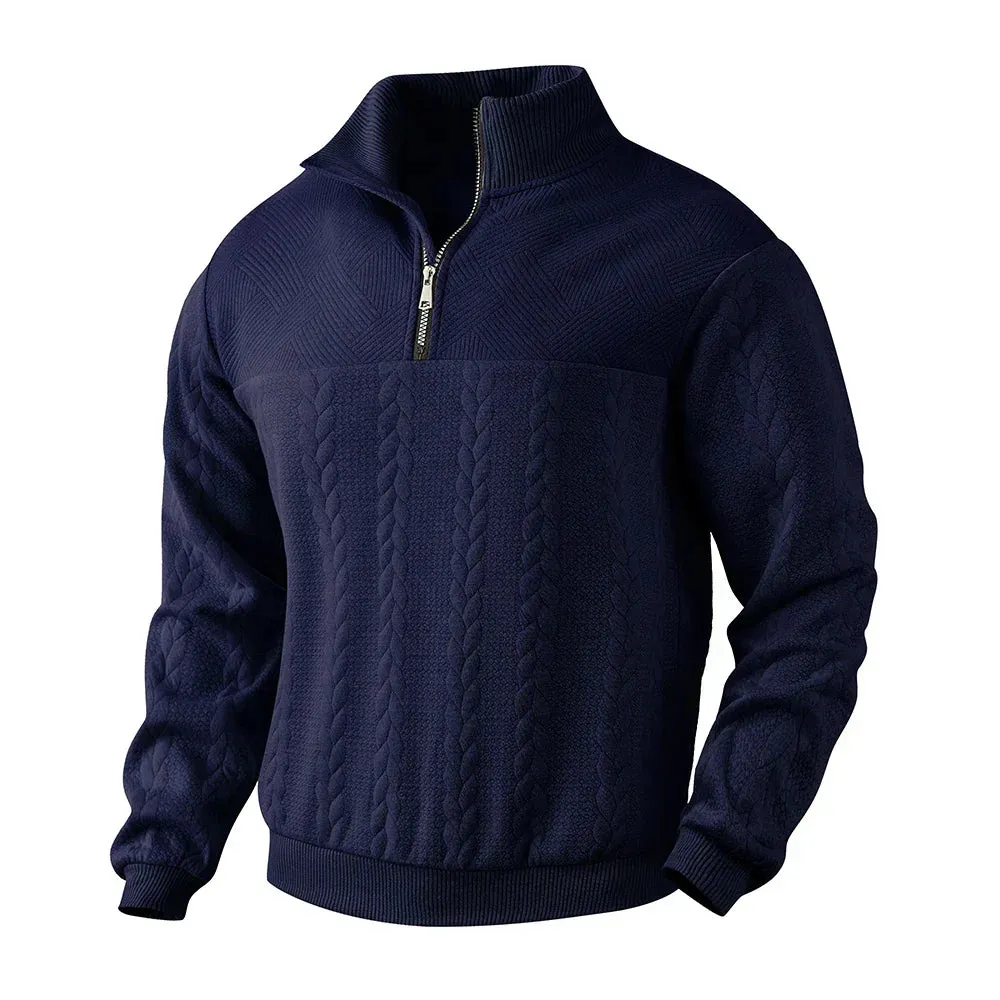 Ethan - Premium Sweatshirt with Quarter-Zip