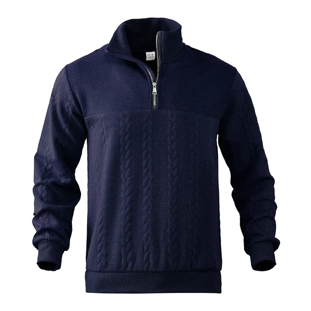 Ethan - Premium Sweatshirt with Quarter-Zip