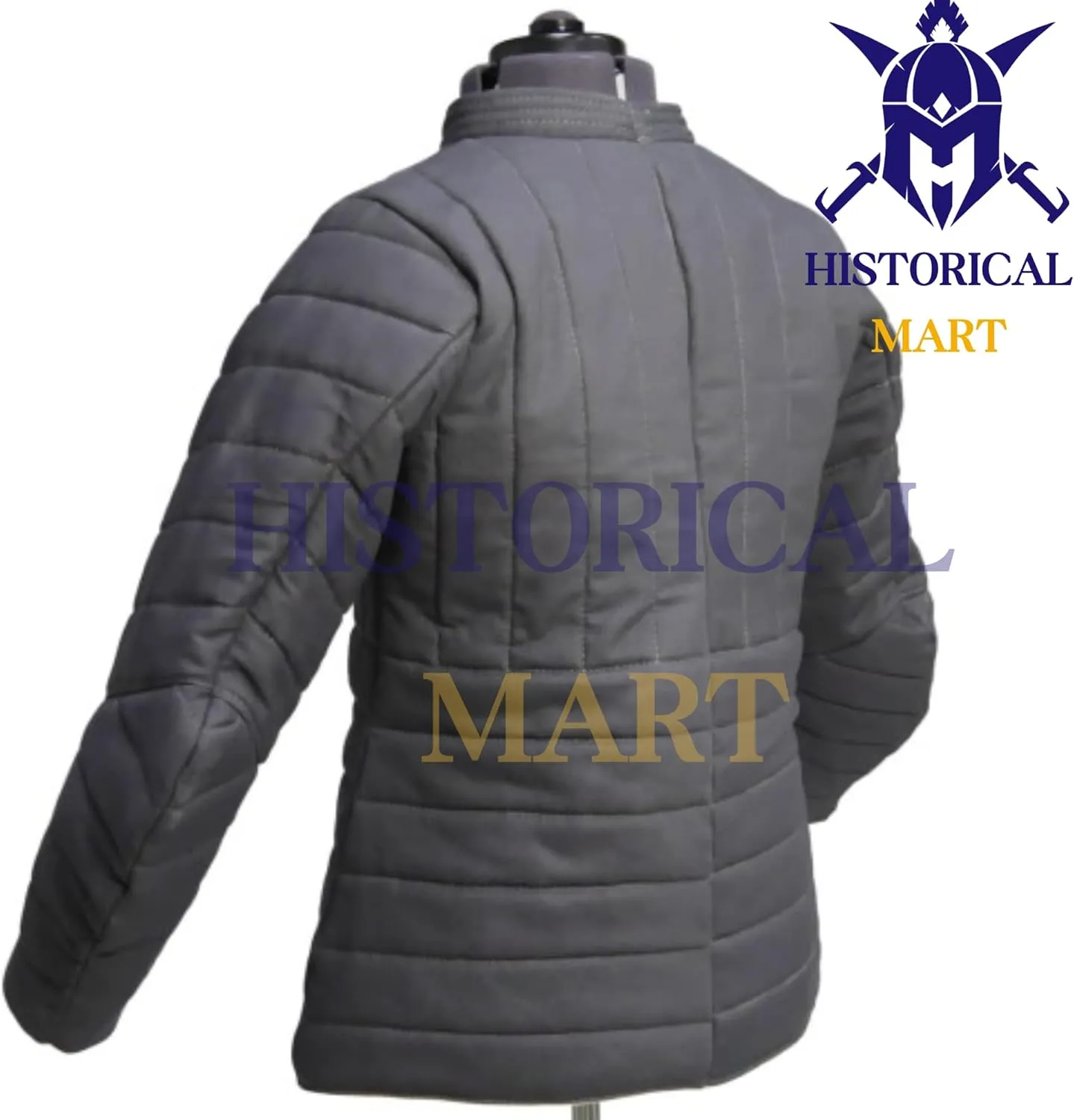 Gambeson Thick Padded Coat Aketon Jacket Armor, Art Cotton Fabrics Dress SCA Padded Witcher
