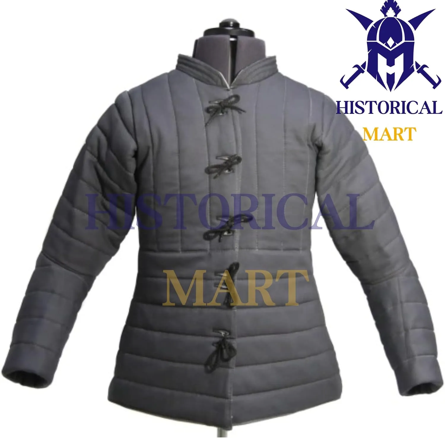 Gambeson Thick Padded Coat Aketon Jacket Armor, Art Cotton Fabrics Dress SCA Padded Witcher