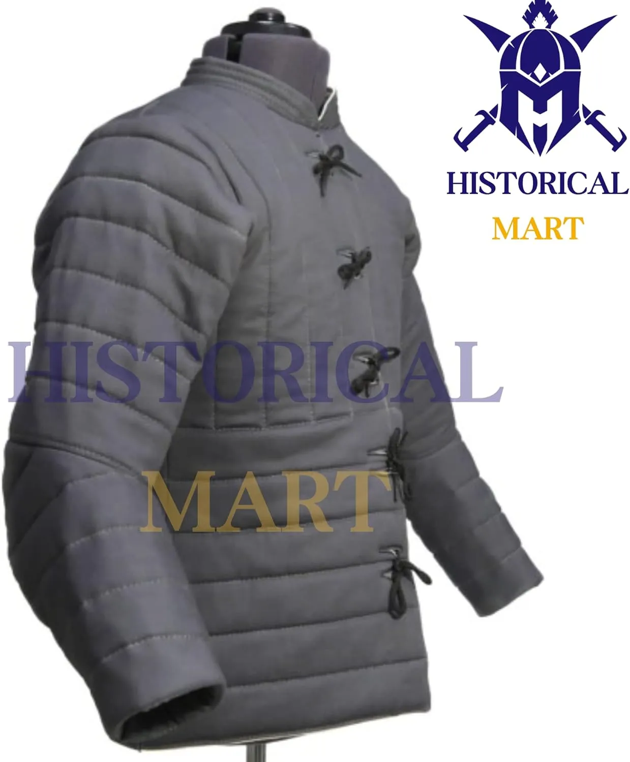 Gambeson Thick Padded Coat Aketon Jacket Armor, Art Cotton Fabrics Dress SCA Padded Witcher