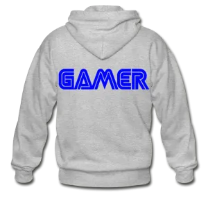 Gamer Word Text Art Gildan Heavy Blend Adult Zip Hoodie