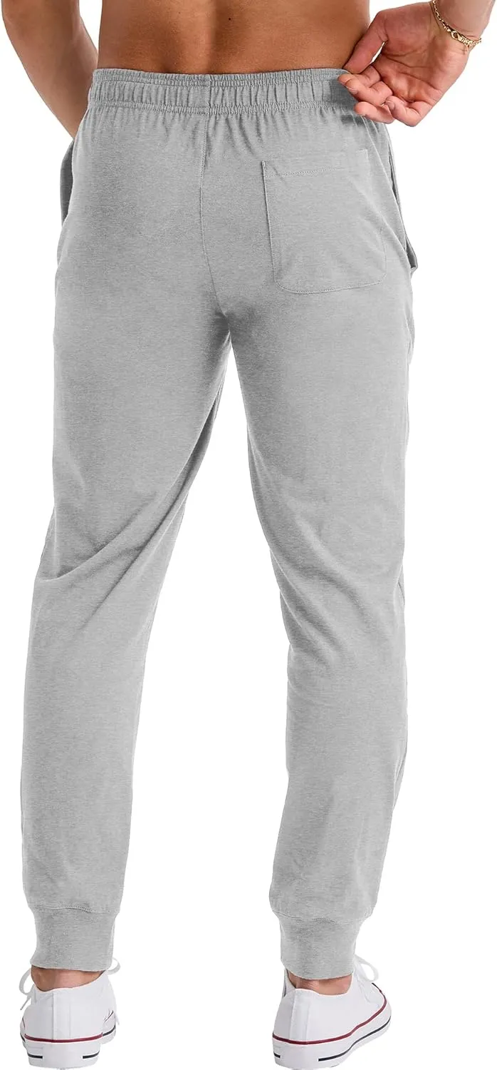 Hanes Originals Cotton Joggers, Jersey Sweatpants for Men with Pockets, 30" Inseam