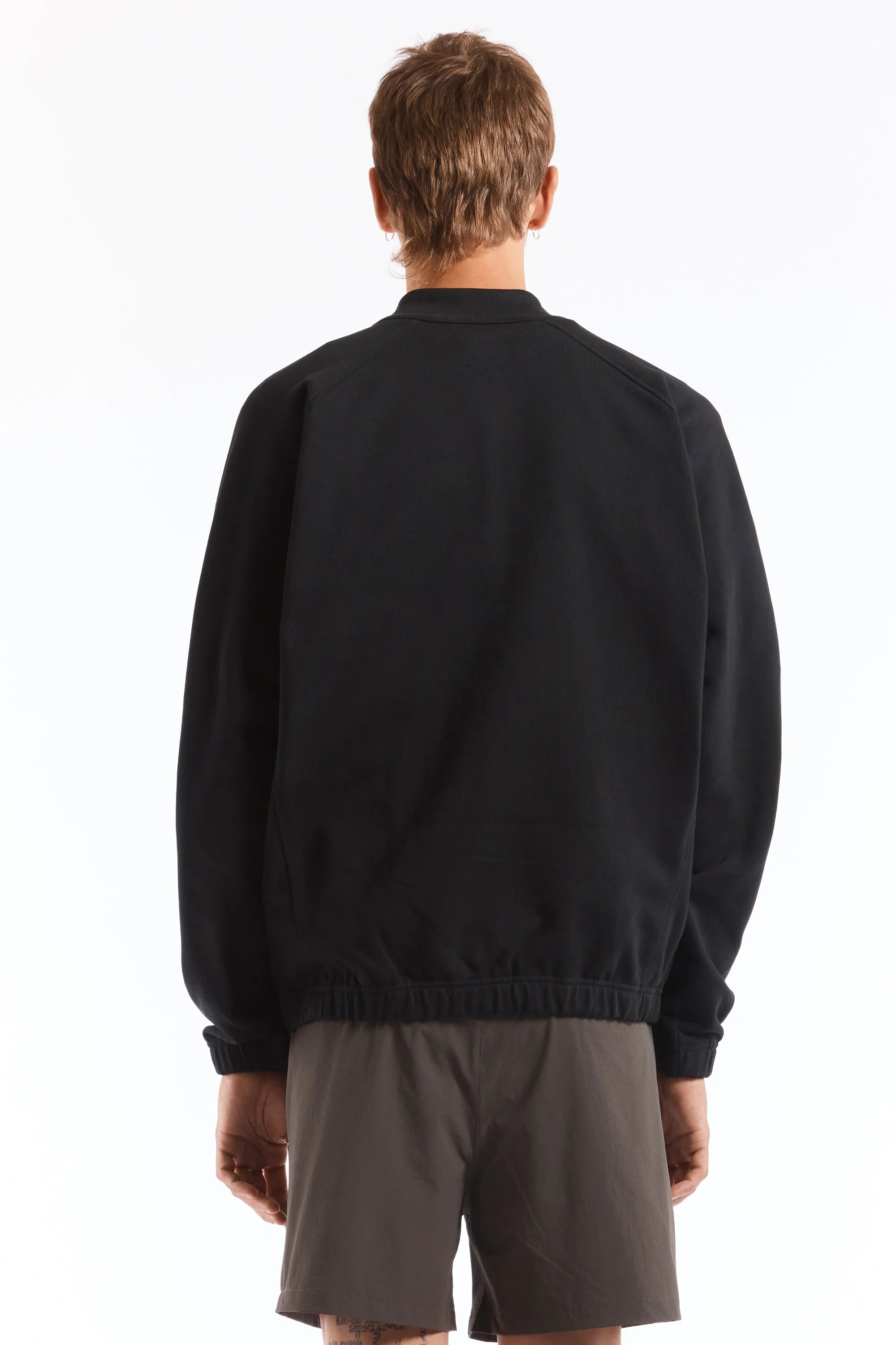 Heavy Half Zip Black