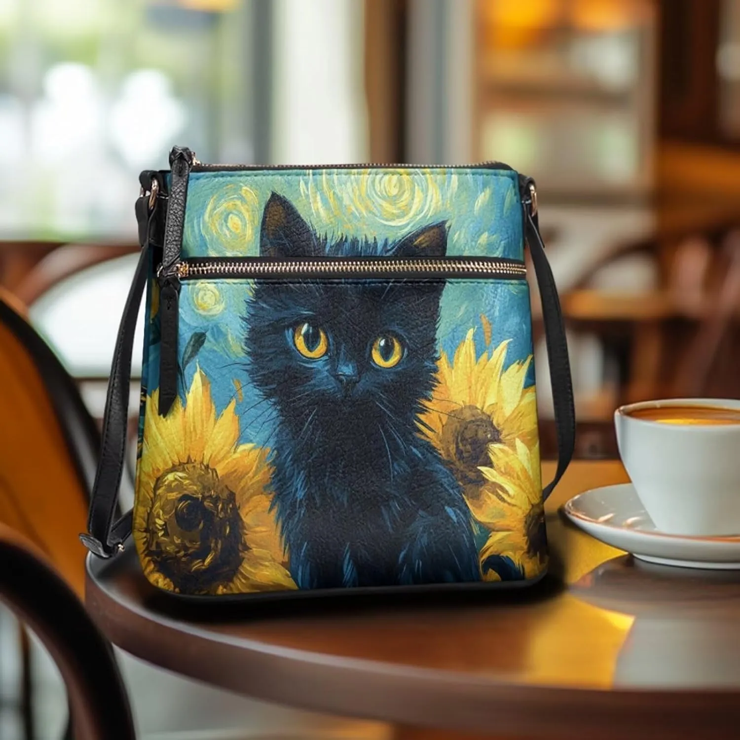 HUGS IDEA Crossbody Bag for Women Leather Handbag Sling Bag Large Hobo Bag Cell Phone Bag