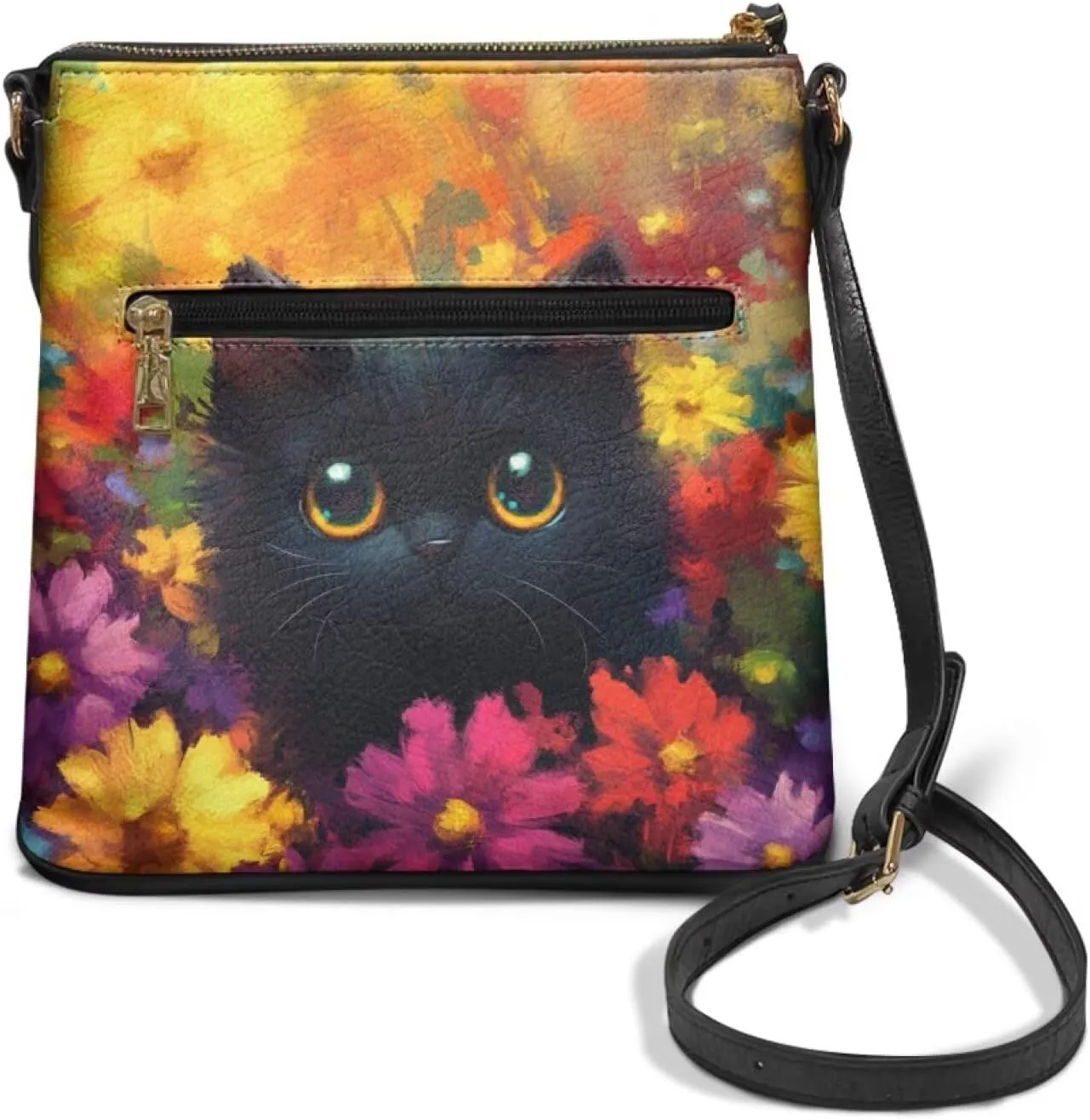 HUGS IDEA Crossbody Bag for Women Leather Handbag Sling Bag Large Hobo Bag Cell Phone Bag