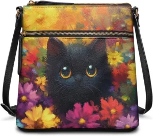HUGS IDEA Crossbody Bag for Women Leather Handbag Sling Bag Large Hobo Bag Cell Phone Bag