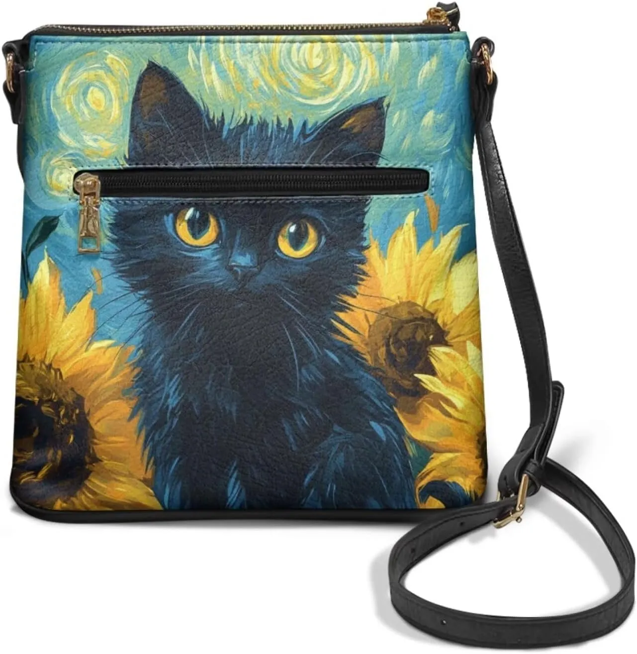HUGS IDEA Crossbody Bag for Women Leather Handbag Sling Bag Large Hobo Bag Cell Phone Bag
