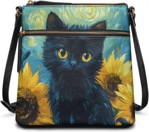 HUGS IDEA Crossbody Bag for Women Leather Handbag Sling Bag Large Hobo Bag Cell Phone Bag
