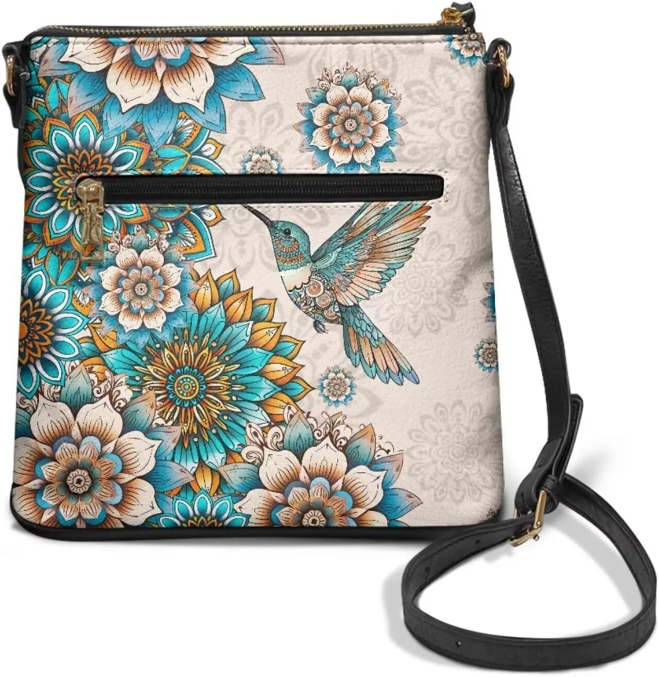 HUGS IDEA Crossbody Bag for Women Leather Handbag Sling Bag Large Hobo Bag Cell Phone Bag