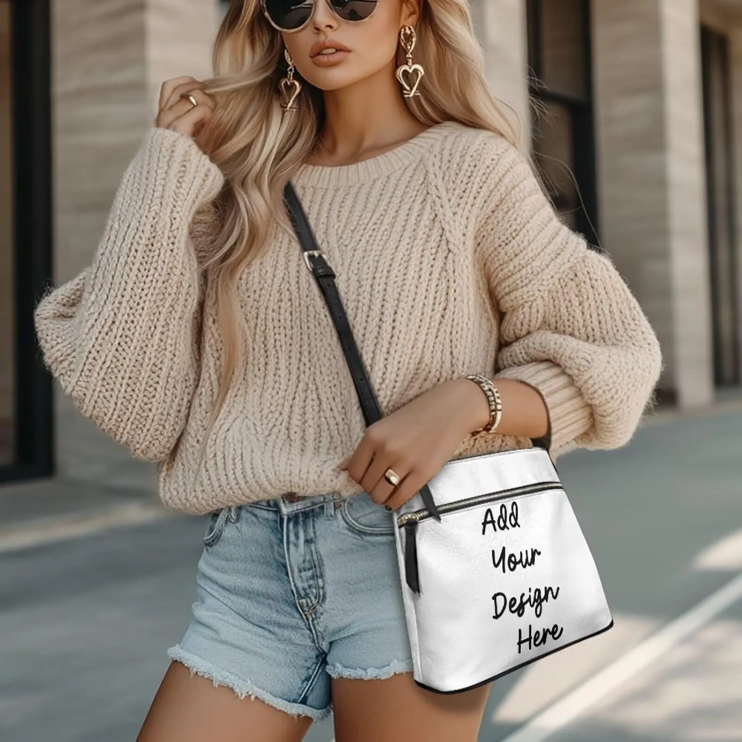 HUGS IDEA Crossbody Bag for Women Leather Purse for Lady Retro Shoulder Bag for Work Travel