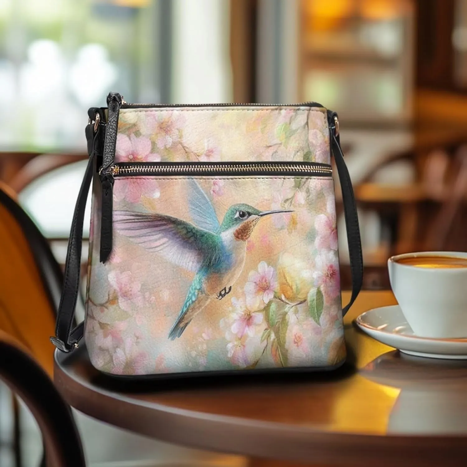 HUGS IDEA Crossbody Purse for Women Leather Satchel Bags Crossbody Shoulder Bag Tote Handbag