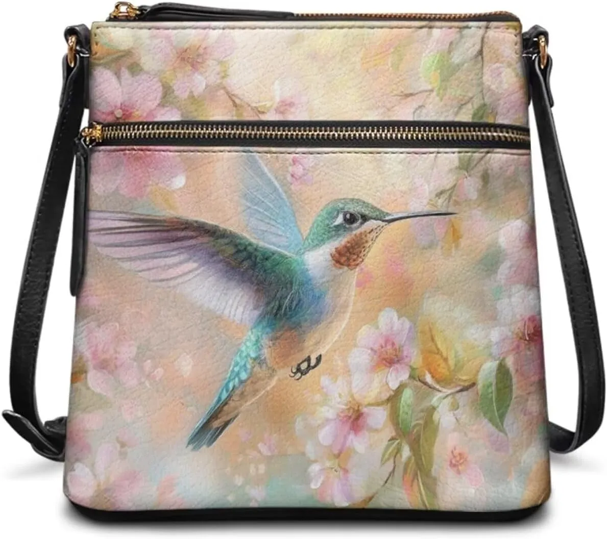 HUGS IDEA Crossbody Purse for Women Leather Satchel Bags Crossbody Shoulder Bag Tote Handbag