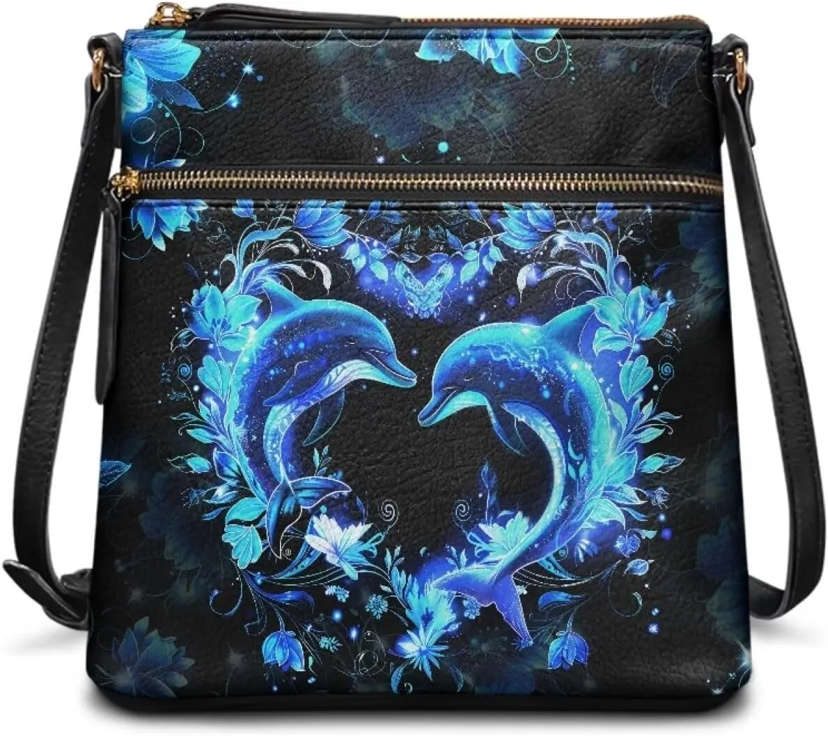 HUGS IDEA Crossbody Purse for Women Leather Satchel Bags Crossbody Shoulder Bag Tote Handbag