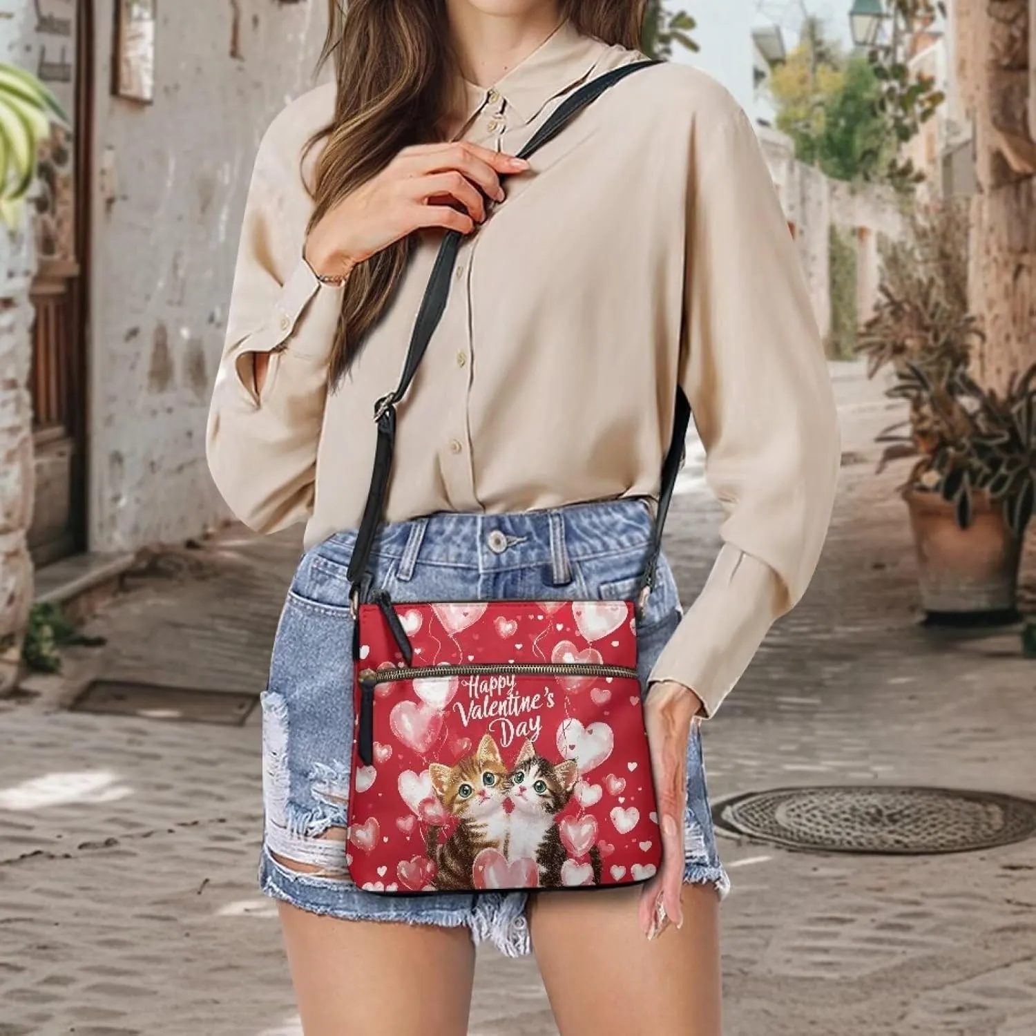 HUGS IDEA Crossbody Purse for Women Leather Satchel Bags fCrossbody Shoulder BagTote Handbag