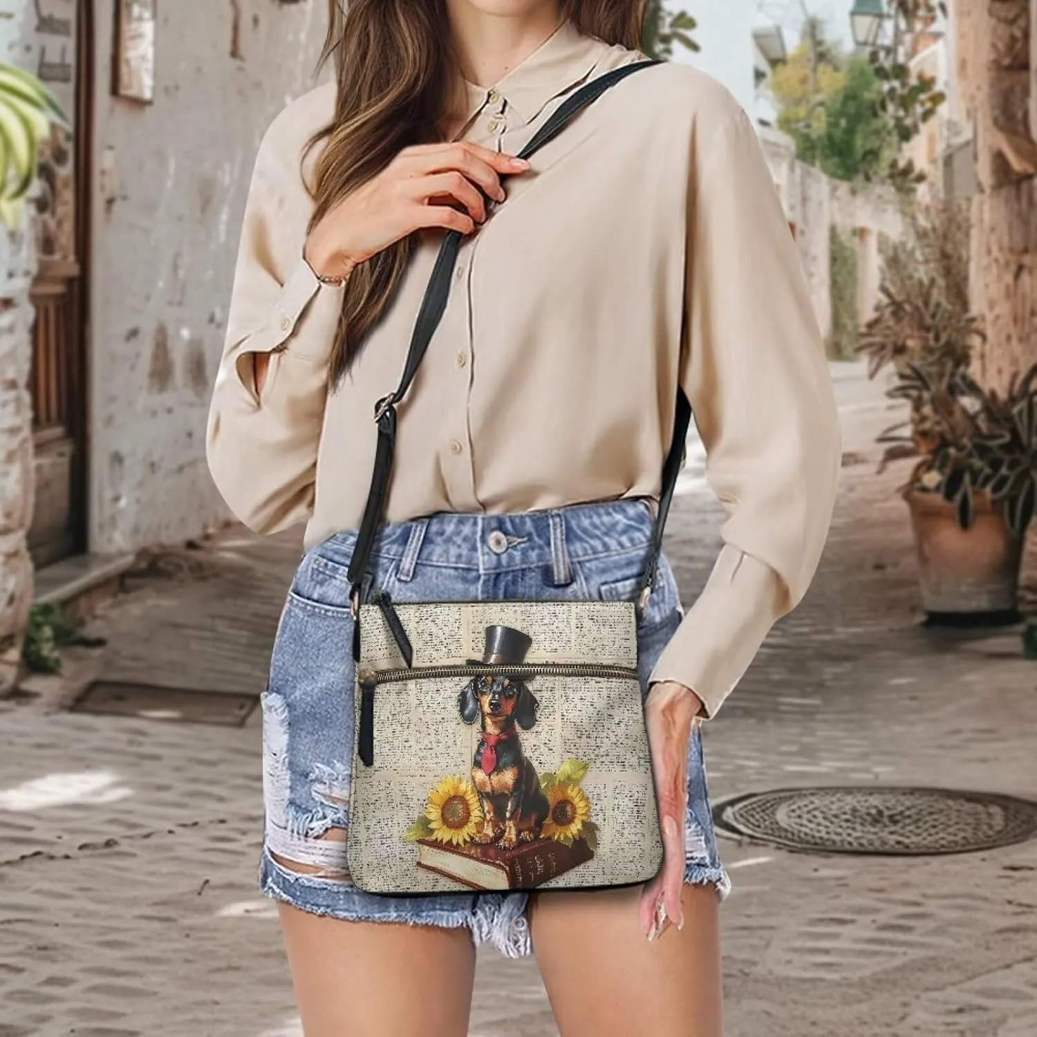 HUGS IDEA Genuine Leather Shoulder Bag for Women Stylish Hobo Handbags Crossbody Bags for Lady