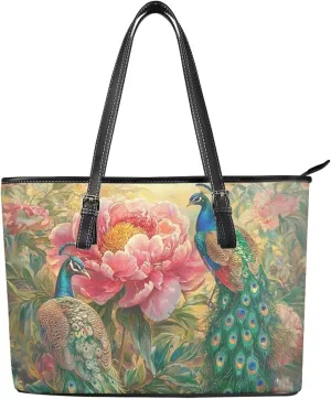 HUGS IDEA Leather Shoulder Bag Large Tote Bag for Women Work Saddle Bag Fashion Handbag Purse